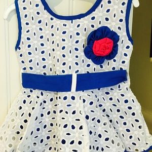 Baby Girl Eyelet Dress 0-3 months New